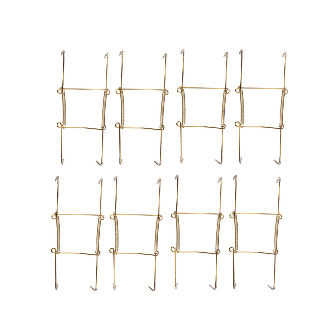 Harfington Plate Hanger, Zinc Plated Invisible Wall Decorative Hooks with Tip Protectors, 8 Pcs