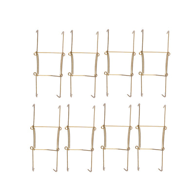 Harfington Plate Hanger, Zinc Plated Invisible Wall Decorative Hooks with Tip Protectors, 8 Pcs