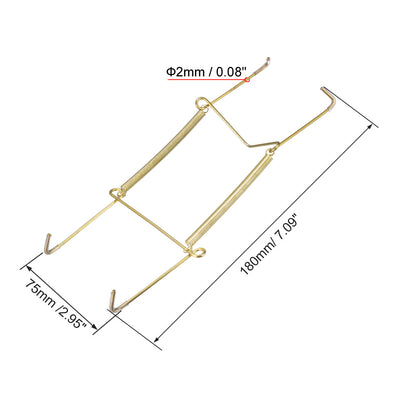 Harfington Plate Hanger, Zinc Plated Invisible Wall Decorative Hooks with Tip Protectors, 8 Pcs