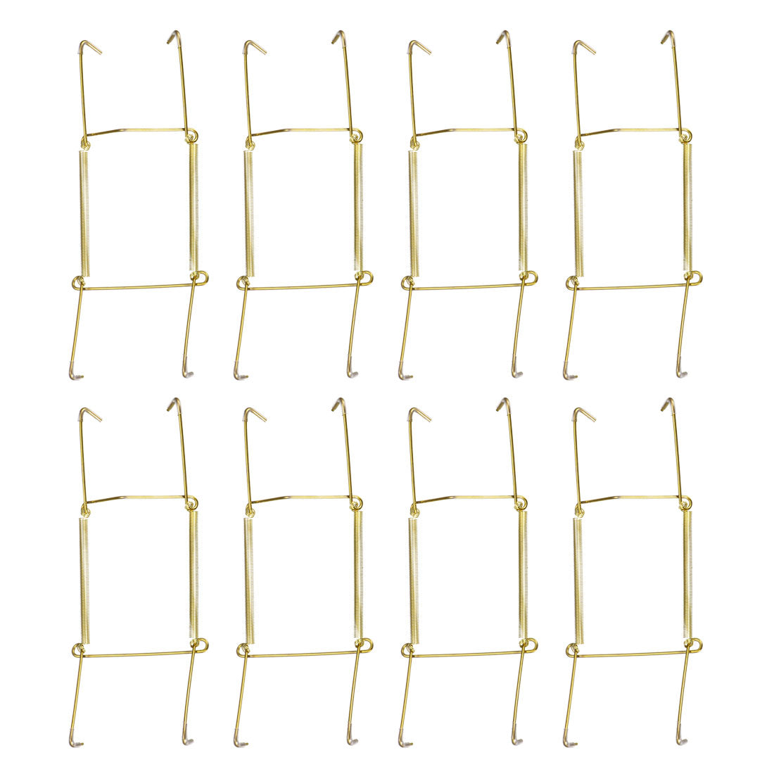 Harfington Plate Hanger, Zinc Plated Invisible Wall Decorative Hooks with Tip Protectors, 8 Pcs