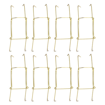 Harfington Plate Hanger, Zinc Plated Invisible Wall Decorative Hooks with Tip Protectors, 8 Pcs
