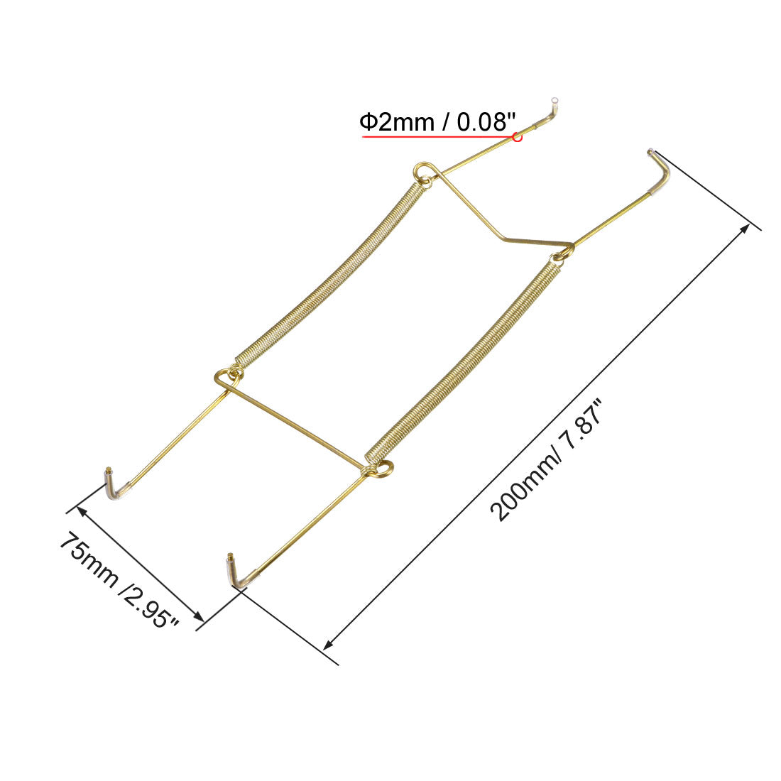 Harfington Plate Hanger, Zinc Plated Invisible Wall Decorative Hooks with Tip Protectors, 8 Pcs