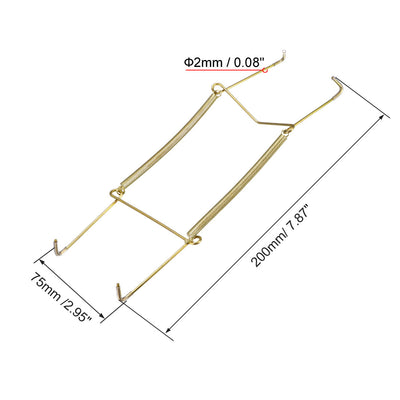 Harfington Plate Hanger, Zinc Plated Invisible Wall Decorative Hooks with Tip Protectors, 8 Pcs