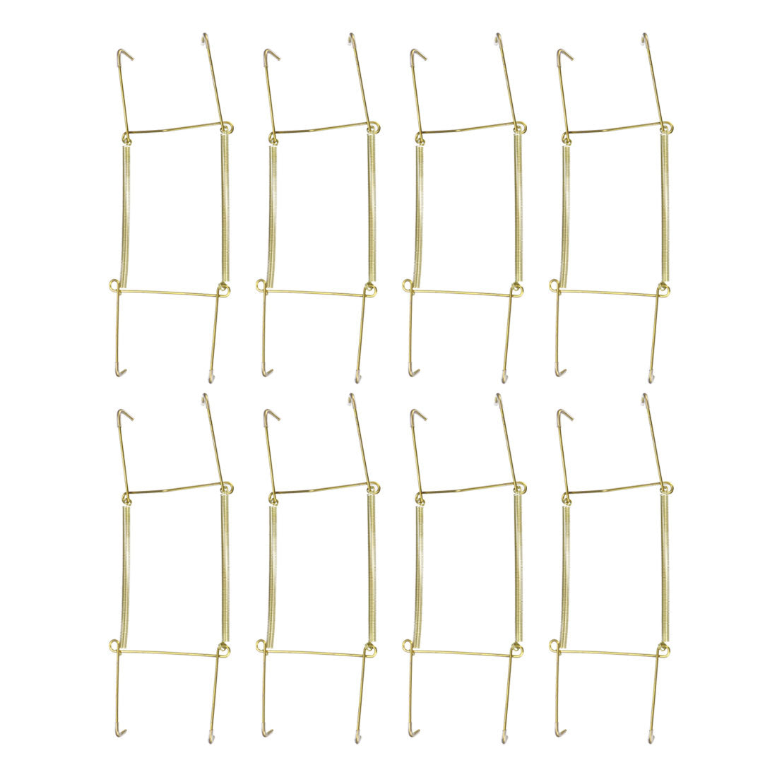 Harfington Plate Hanger, Zinc Plated Invisible Wall Decorative Hooks with Tip Protectors, 8 Pcs