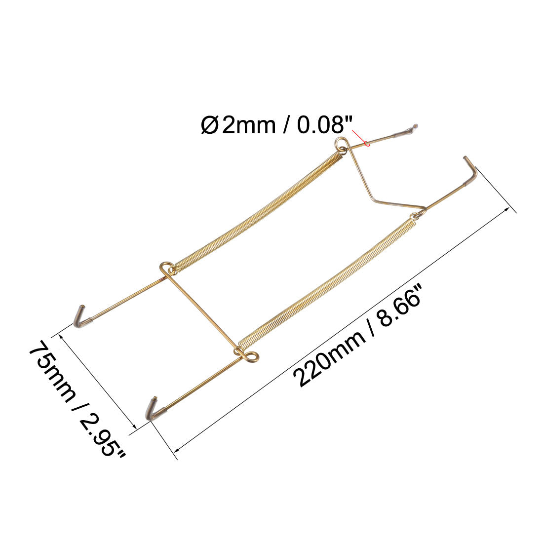 Harfington Plate Hanger, Zinc Plated Invisible Wall Decorative Hooks with Tip Protectors, 8 Pcs