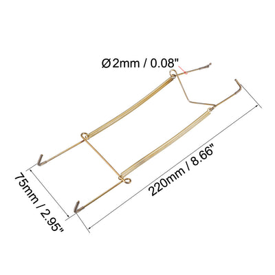 Harfington Plate Hanger, Zinc Plated Invisible Wall Decorative Hooks with Tip Protectors, 8 Pcs