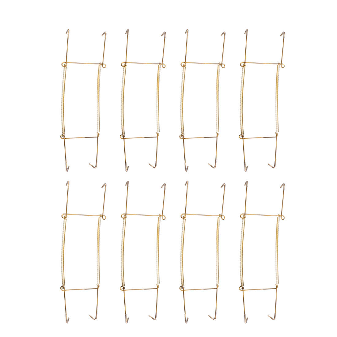 Harfington Plate Hanger, Zinc Plated Invisible Wall Decorative Hooks with Tip Protectors, 8 Pcs