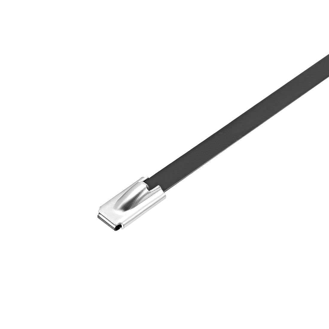 Harfington Stainless Steel Zip Ties 19.7" x 0.18" Metal Exhaust Wrap Multi-Purpose Electrical Cable Locking Cord Management Straps 10pcs