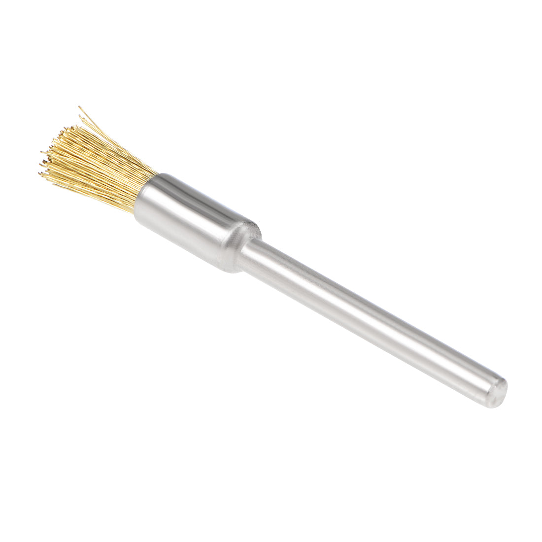 Harfington 6mm Wire Brush Copper Plated Crimped Steel with 1/8-inch Shank 15 Pcs