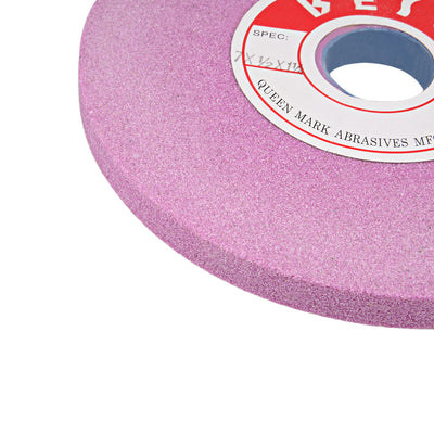Harfington 7-Inch Bench Grinding Wheels Pink Aluminum Oxide PA 60 Grit for Surface Grinding