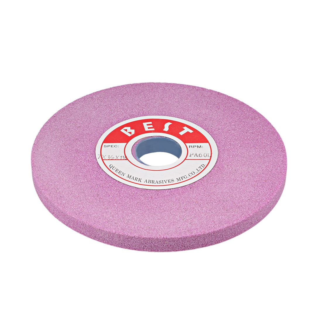 Harfington 7-Inch Bench Grinding Wheels Pink Aluminum Oxide PA 60 Grit for Surface Grinding
