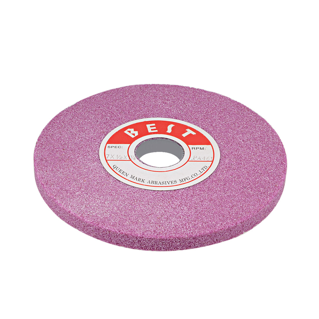 Harfington 7-Inch Bench Grinding Wheels Pink Aluminum Oxide PA 46 Grit for Surface Grinding