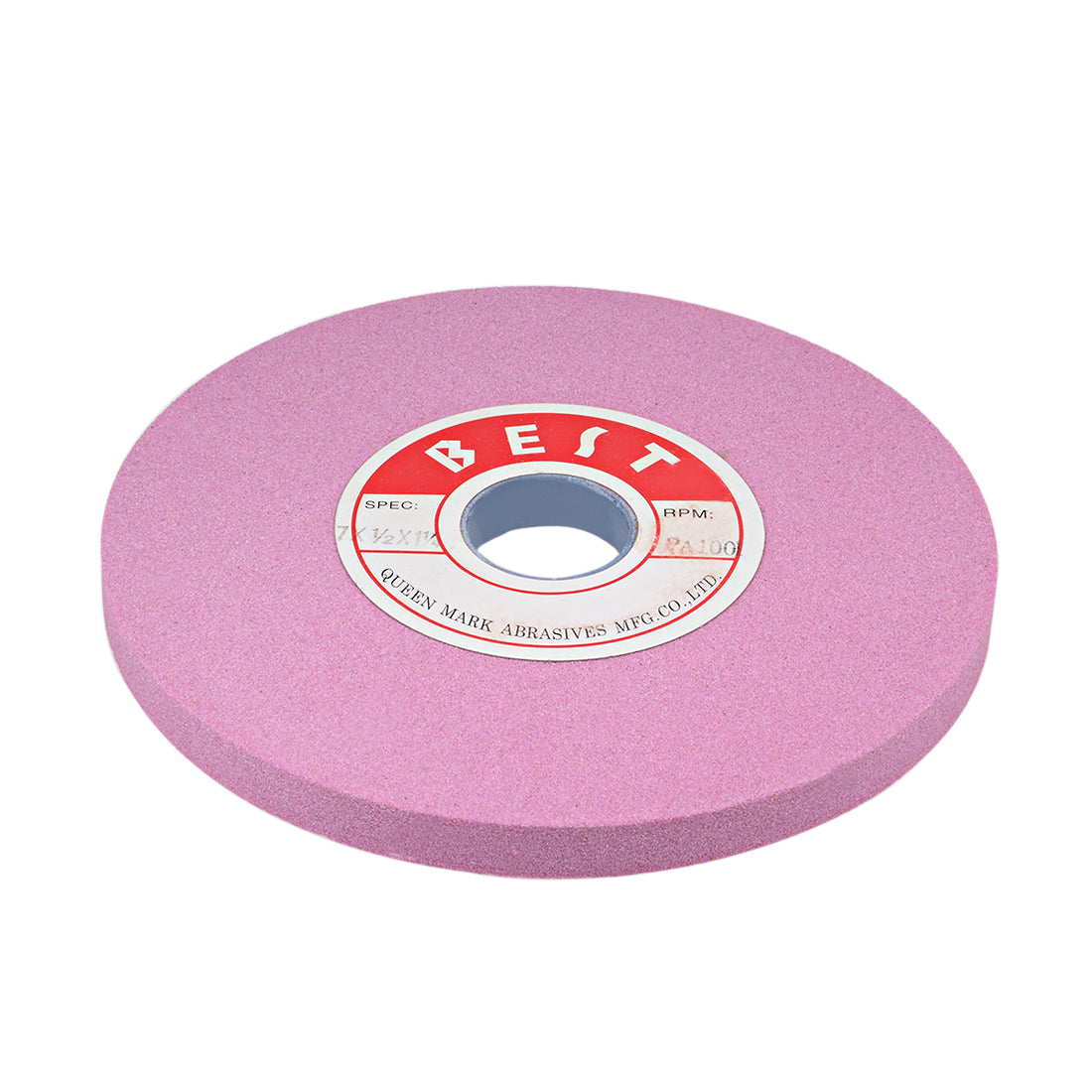 Harfington 7-Inch Bench Grinding Wheels Pink Aluminum Oxide PA 100 Grit for Surface Grinding