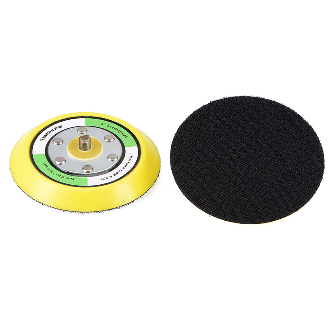 Harfington 4-Inch Hook and Loop Sanding Pad, 5/16-Inch*10mm Thread, Sandpaper Backing Plate for Sander Polisher 2 Pcs