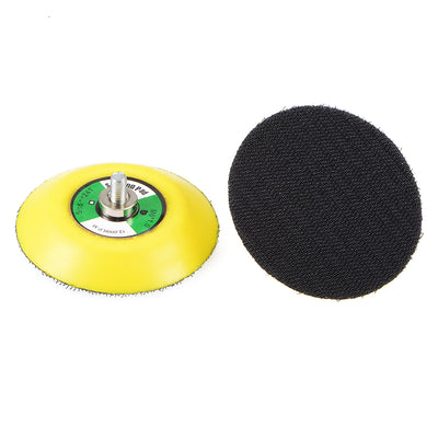 Harfington 3-Inch Hook and Loop Sanding Pad, M6x10mm Thread, Sandpaper Backing Plate for Sander Polisher 2 Pcs
