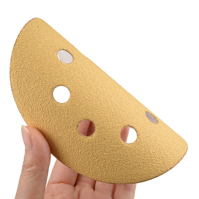 Harfington Sanding Discs 8-Holes Hook and Loop Wet Dry Flocking Sand Paper for Sander