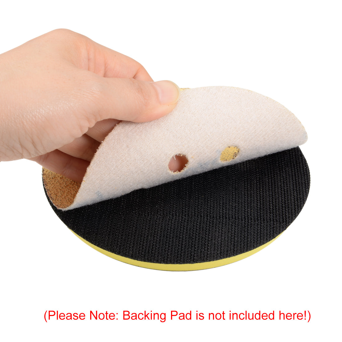 Harfington Sanding Discs 8-Holes Hook and Loop Wet Dry Flocking Sand Paper for Sander