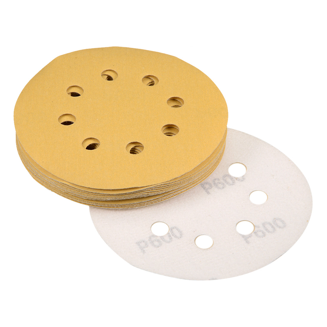Harfington Sanding Discs 8-Holes Hook and Loop Wet Dry Flocking Sand Paper for Sander