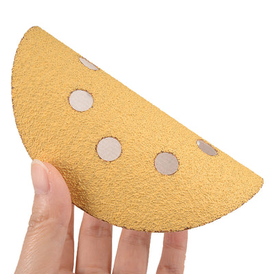Harfington Sanding Discs 8-Holes Hook and Loop Wet Dry Flocking Sand Paper for Sander