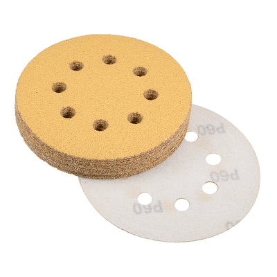 Harfington Sanding Discs 8-Holes Hook and Loop Wet Dry Flocking Sand Paper for Sander