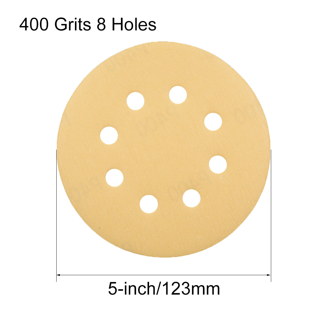 Harfington Sanding Discs 8-Holes Hook and Loop Wet Dry Flocking Sand Paper for Sander