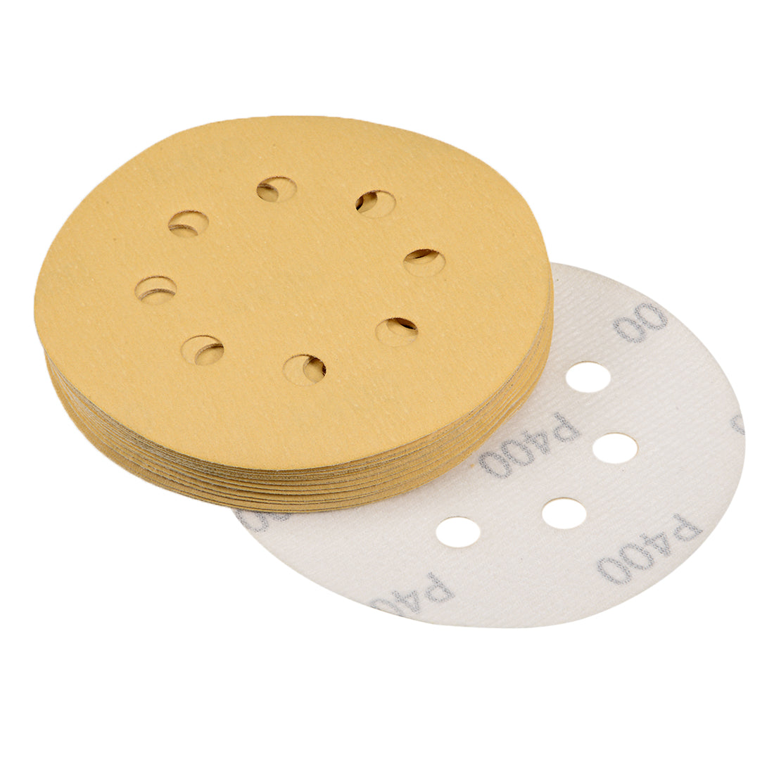 Harfington Sanding Discs 8-Holes Hook and Loop Wet Dry Flocking Sand Paper for Sander
