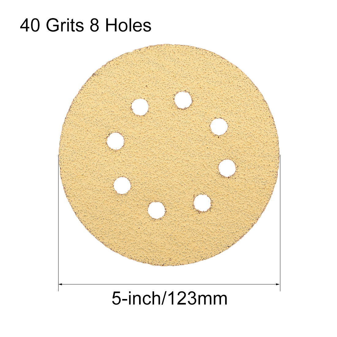 Harfington Sanding Discs 8-Holes Hook and Loop Wet Dry Flocking Sand Paper for Sander