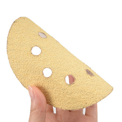 Harfington Sanding Discs 8-Holes Hook and Loop Wet Dry Flocking Sand Paper for Sander