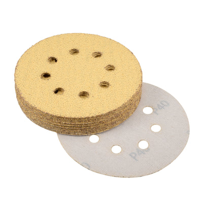 Harfington Sanding Discs 8-Holes Hook and Loop Wet Dry Flocking Sand Paper for Sander
