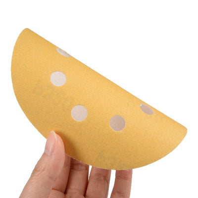 Harfington Sanding Discs 8-Holes Hook and Loop Wet Dry Flocking Sand Paper for Sander