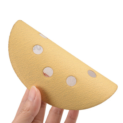 Harfington Sanding Discs 8-Holes Hook and Loop Wet Dry Flocking Sand Paper for Sander