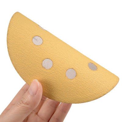 Harfington Sanding Discs 8-Holes Hook and Loop Wet Dry Flocking Sand Paper for Sander