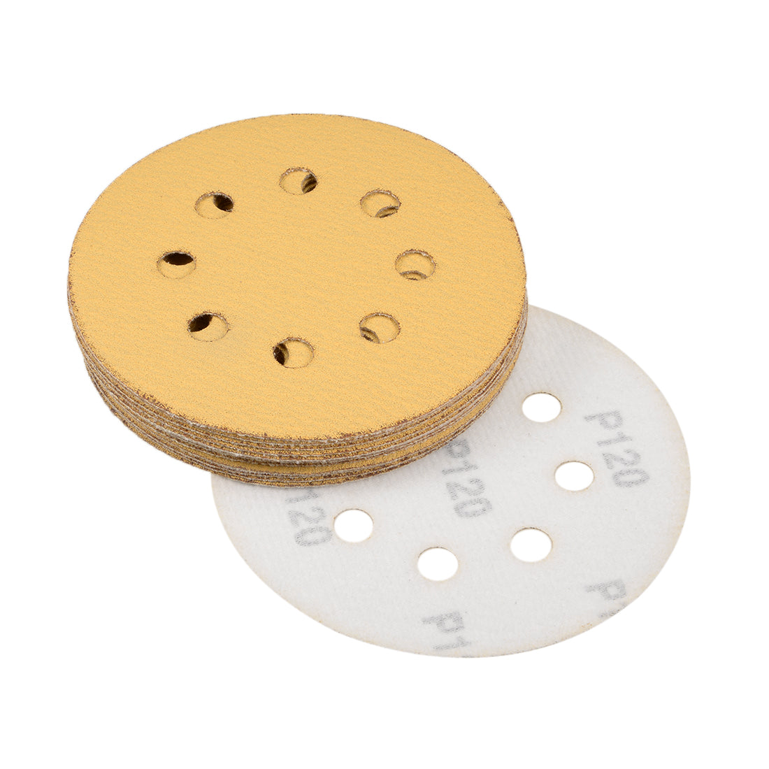 Harfington Sanding Discs 8-Holes Hook and Loop Wet Dry Flocking Sand Paper for Sander