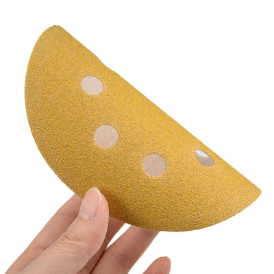 Harfington Sanding Discs 8-Holes Hook and Loop Wet Dry Flocking Sand Paper for Sander