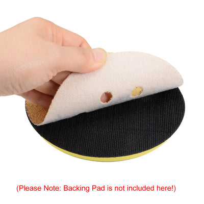 Harfington Sanding Discs 17-Holes Hook and Loop Wet Dry Flocking SandPaper for Sander Tool