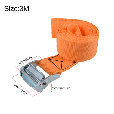 Harfington M Lashing Strap Cargo Tie Down with Cam Lock Buckle Kg Work Load 2Pcs