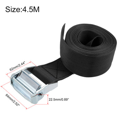 Harfington M Lashing Strap Cargo Tie Down with Cam Lock Buckle Kg Work Load 2Pcs