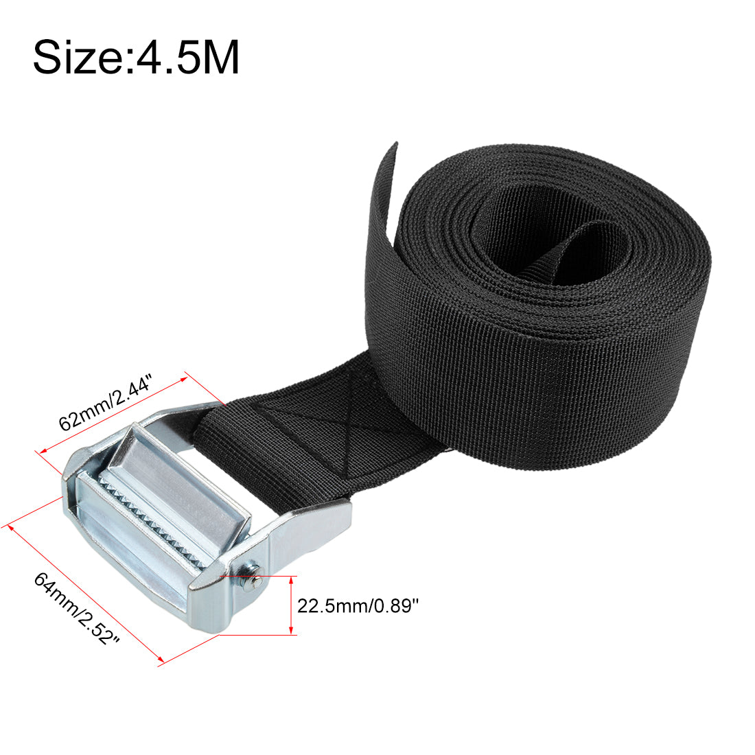 Harfington M Lashing Strap Cargo Tie Down with Cam Lock Buckle Kg Work Load 2Pcs