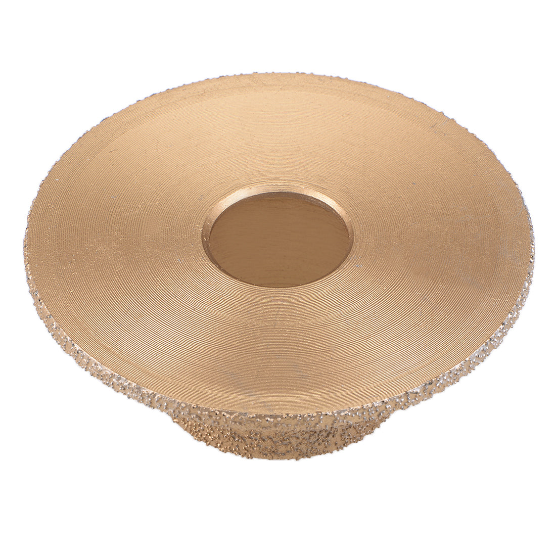 Harfington Brazing Diamond Grinding Wheel Semicircular Angle Grinder Tool for Marble Granite, 27mm Thickness