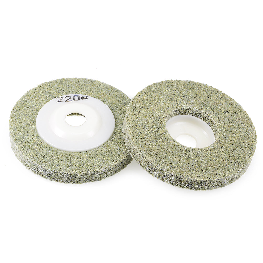Harfington 4-Inch Nylon Polishing Wheel 220 Grit Buffing Abrasive Wheels for Stone Marble Granite 2 Pcs