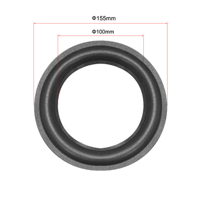 Harfington 155mm Foam Edge Surround Rings Replacement Part for Repair or DIY 4pcs