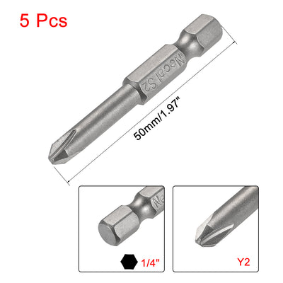 Harfington 1/4-Inch Hex Y-type Magnetic S2 Screwdriver Bits