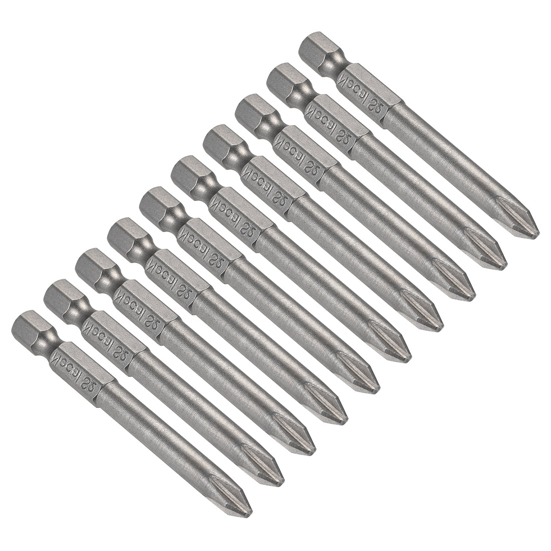 Harfington 10 Pcs Magnetic Phillips Screwdriver Bits, Hex Shank S2 Power Tools