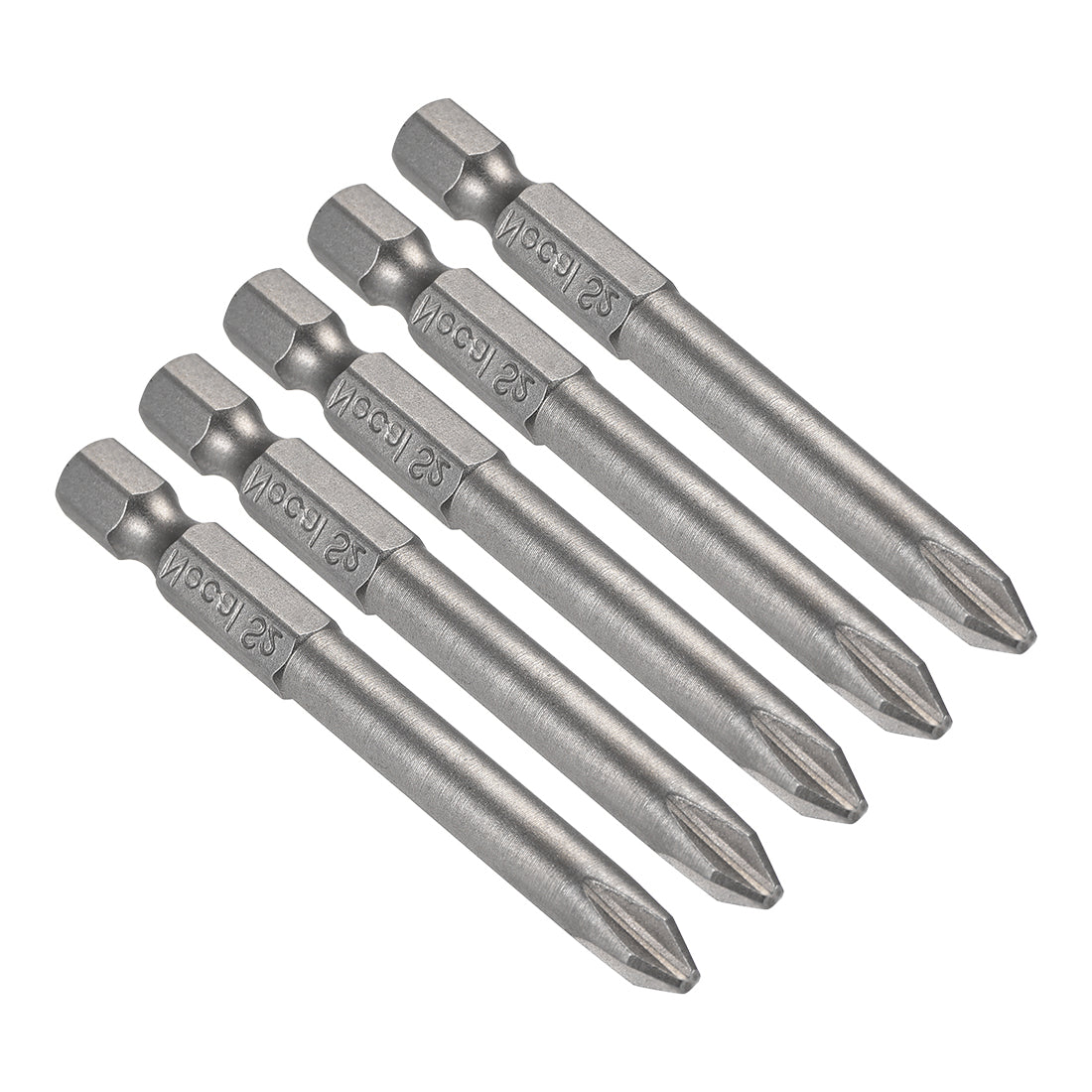 Harfington 5 Pcs Magnetic Phillips Screwdriver Bits, Hex Shank S2 Power Tools