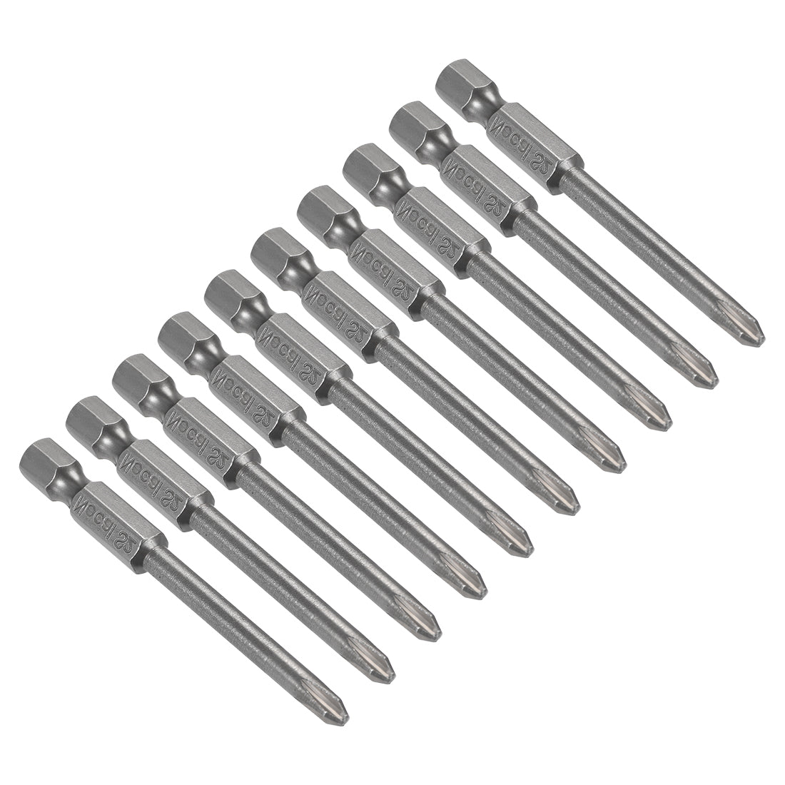 Harfington 10 Pcs Magnetic Phillips Screwdriver Bits, Hex Shank S2 Power Tools