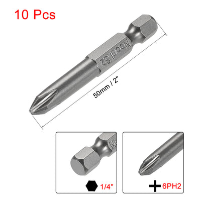 Harfington 1/4-Inch Hex Phillips Magnetic S2 Screwdriver Bits