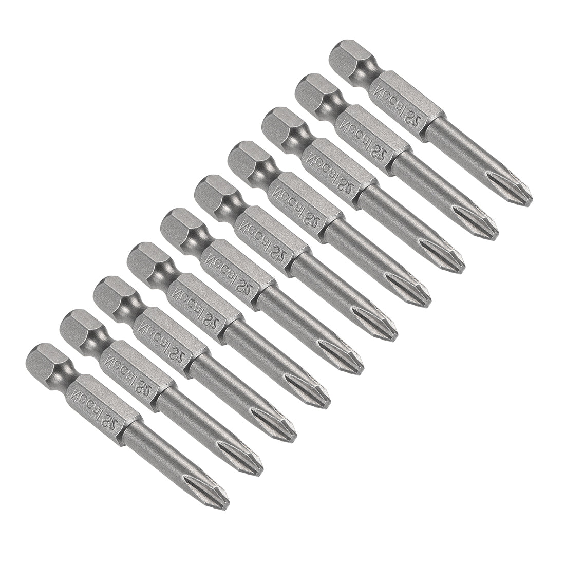 Harfington 10 Pcs Magnetic Phillips Screwdriver Bits, Hex Shank S2 Power Tool