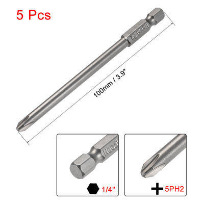 Harfington 1/4-Inch Hex Phillips Magnetic S2 Screwdriver Bits