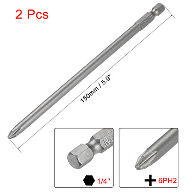 Harfington 1/4-Inch Hex Phillips Magnetic S2 Screwdriver Bits