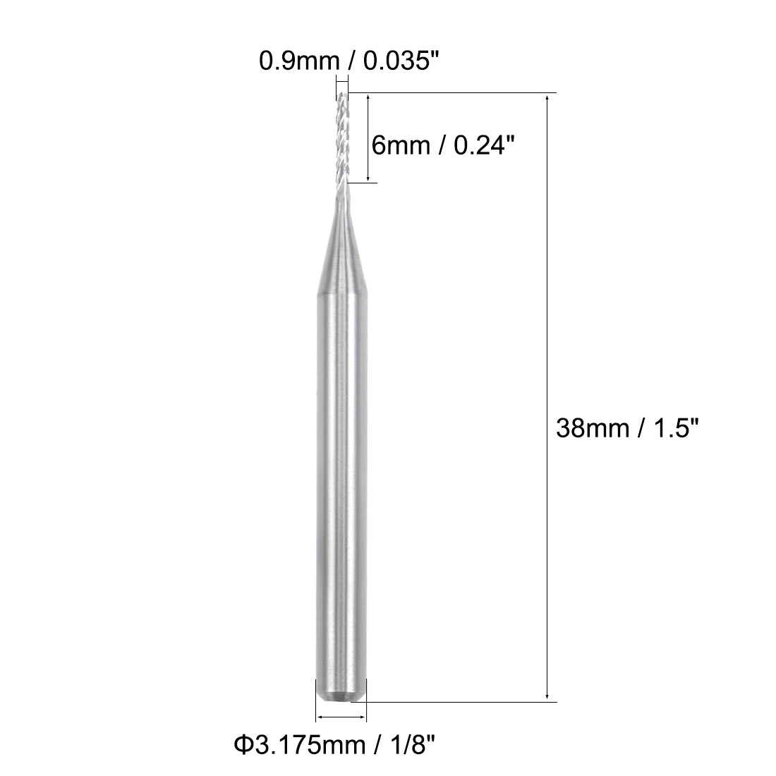 Harfington End Mill Engraving Milling Cutter CNC Router Bits for PCB Machine